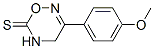 4,5-Dihydro-3-(p-methoxyphenyl)-6H-1,2,5-oxadiazine-6-thione Struktur