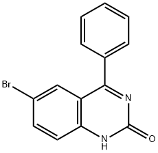 6-BROMO-4-PHENYLQUINAZOLIN-2(1H)-ONE Struktur