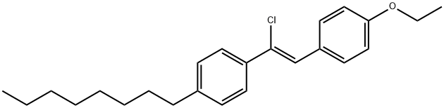 TRANS-4-OCTYL-ALPHA-CHLORO-4'-ETHOXYSTILBENE Struktur