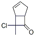 Bicyclo[3.2.0]hept-2-en-6-one,  7-chloro-7-methyl- Struktur