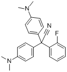 BIS(4'-N,N-DIMETHYLAMINOPHENYL)-(2-FLUOROPHENYL)ACETONITRILE Struktur