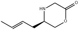 2-Morpholinone,5-(2E)-2-butenyl-,(5R)-(9CI) Struktur