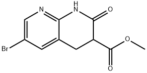 METHYL 6-BROMO-2-OXO-1,2,3,4-TETRAHYDRO-1,8-NAPHTHYRIDINE-3-CARBOXYLATE Struktur