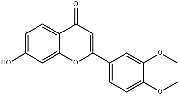 2-(3,4-DIMETHOXYPHENYL)-7-HYDROXY-4-CHROMANONE Struktur