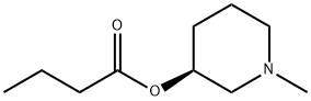 Butanoic acid, (3S)-1-methyl-3-piperidinyl ester (9CI) Struktur