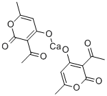 bis(3-acetyl-6-methyl-2H-pyran-2,4(3H)-dionato)calcium Struktur