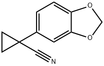 1-Benzo[1,3]dioxol-5-yl-cyclopropanecarbonitrile Struktur