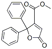 2,5-Dihydro-2,2-diphenyl-5-oxo-3-furancarboxylic acid methyl ester Struktur