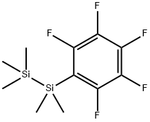 1,1,1,2,2-Pentamethyl-2-(pentafluorophenyl)disilane Struktur