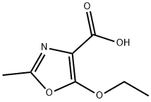 5-ETHOXY-2-METHYLOXAZOLE-4-CARBOXYLIC ACID Struktur