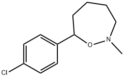 7-(p-Chlorophenyl)hexahydro-2-methyl-1,2-oxazepine Struktur