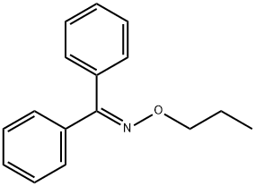 Benzophenone O-propyl oxime Struktur