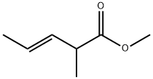 3-Pentenoic acid, 2-methyl-, methyl ester, (E)- Struktur