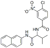 Benzamide, 4-chloro-N-[2-methyl-1-[(2-naphthalenylamino)carbonyl]propyl]-3-nitro- (9CI) Struktur