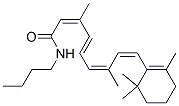 (2Z,4E,6Z,8Z)-N-butyl-3,7-dimethyl-9-(2,6,6-trimethyl-1-cyclohexenyl)nona-2,4,6,8-tetraenamide Struktur