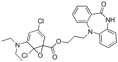 3-(10,11-Dihydro-11-oxo-5H-dibenzo[b,e][1,4]diazepin-5-yl)-N,N-diethyl-1-propanamineN-oxide Struktur