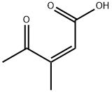 2-Pentenoic acid, 3-methyl-4-oxo-, (2Z)- (9CI) Struktur