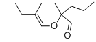 3,4-dihydro-2,5-dipropyl-2H-pyran-2-carbaldehyde Struktur