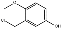 Phenol, 3-(chloromethyl)-4-methoxy- (9CI) Struktur