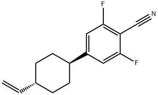 TRANS-2,6-DIFLUORO-4-(4-VINYL-CYCLOHEXYL)-BENZONITRILE Struktur