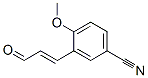 Benzonitrile, 4-methoxy-3-[(1E)-3-oxo-1-propenyl]- (9CI) Struktur