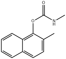 Methylcarbamic acid 2-methyl-1-naphtyl ester Struktur