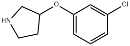 3-(3-CHLOROPHENOXY)PYRROLIDINE Struktur