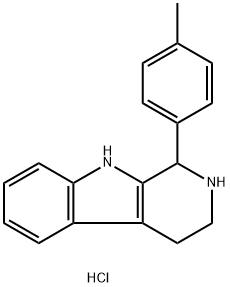 1-(4-methylphenyl)-2,3,4,9-tetrahydro-1H-beta-carboline hydrochloride Struktur