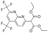 Propanedioic acid, [5,7-bis(trifluoromethyl)-1,8-naphthyridin-2-yl]-, diethyl ester (9CI) Struktur