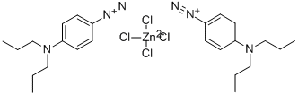 4-(dipropylamino)benzenediazonium tetrachlorozincate (2:1) Struktur