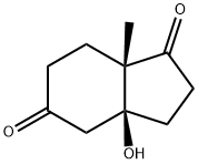 (3AS,7AS)-(+)-HEXAHYDRO-3A-HYDROXY-7A-METHYL-1,5-INDANDIONE Struktur