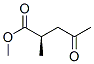 Pentanoic acid, 2-methyl-4-oxo-, methyl ester, (2R)- (9CI) Struktur