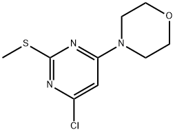 4-CHLORO-6-MORPHOLINO-2-PYRIMIDINYL METHYL SULFIDE Struktur