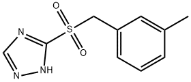 3-[(3-METHYLBENZYL)SULFONYL]-1H-1,2,4-TRIAZOLE Struktur