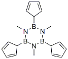 2,4,6-Tri(2,4-cyclopentadien-1-yl)-1,3,5-trimethylborazine Struktur