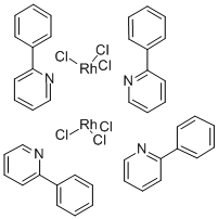 CHLOROBIS(2-PHENYLPYRIDINE)RHODIUM(III)& Struktur