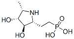 Phosphonic acid, [2-[(2R,3R,4R,5S)-3,4-dihydroxy-5-methyl-2-pyrrolidinyl]ethyl]- (9CI) Struktur