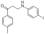 3-(4-iodoanilino)-1-(4-methylphenyl)-1-propanone Struktur