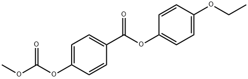 METHYL 4-(4'-ETHOXYPHENOXYCARBONYL)PHENYL CARBONATE Struktur