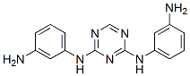 N,N'-Bis(3-aminophenyl)-1,3,5-triazine-2,4-diamine Struktur