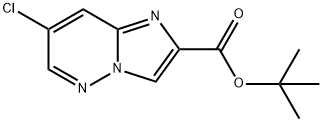 7-CHLORO-IMIDAZO[1,2-B]PYRIDAZINE-2-CARBOXYLIC ACID, TERT-BUTYL ESTER Struktur