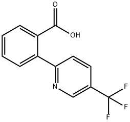 2-(5-(trifluoromethyl)pyridin-2-yl)benzoic acid Struktur