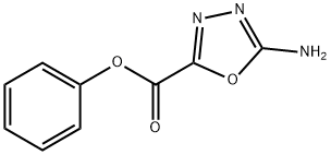 1,3,4-Oxadiazole-2-carboxylicacid,5-amino-,phenylester(9CI) Struktur