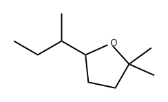 2,2-Dimethyl-5-(1-methylpropyl)tetrahydrofuran Struktur