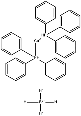 雙(三苯基膦)硼氫化銅(I) 結構式