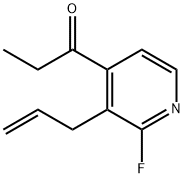 1-(2-Fluoro-3-(2-propenyl)-4-pyridinyl)-1-propanone Struktur