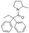 1-(2,2-Diphenylbutanoyl)-2-methylpyrrolidine Struktur