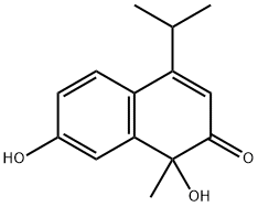 1,7-Dihydroxy-1-methyl-4-isopropylnaphthalen-2(1H)-one Struktur