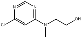 2-[(6-Chloro-4-pyrimidinyl)(methyl)amino]-1-ethanol Struktur