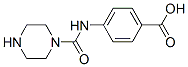 Benzoic acid, 4-[(1-piperazinylcarbonyl)amino]- (9CI) Struktur